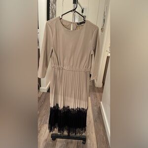 Faux leather dress ,size medium